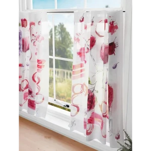 91712067 Комплект штор на кулиске Comfy Way Лимортонс 75x60 см цвет белый STLM-1067064
