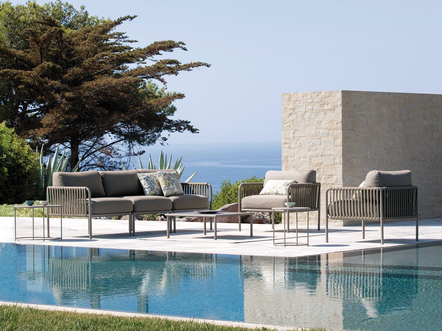 3-местный тканевый садовый диван Vermobil KEY WEST ARCH-00126814 - Вид №5