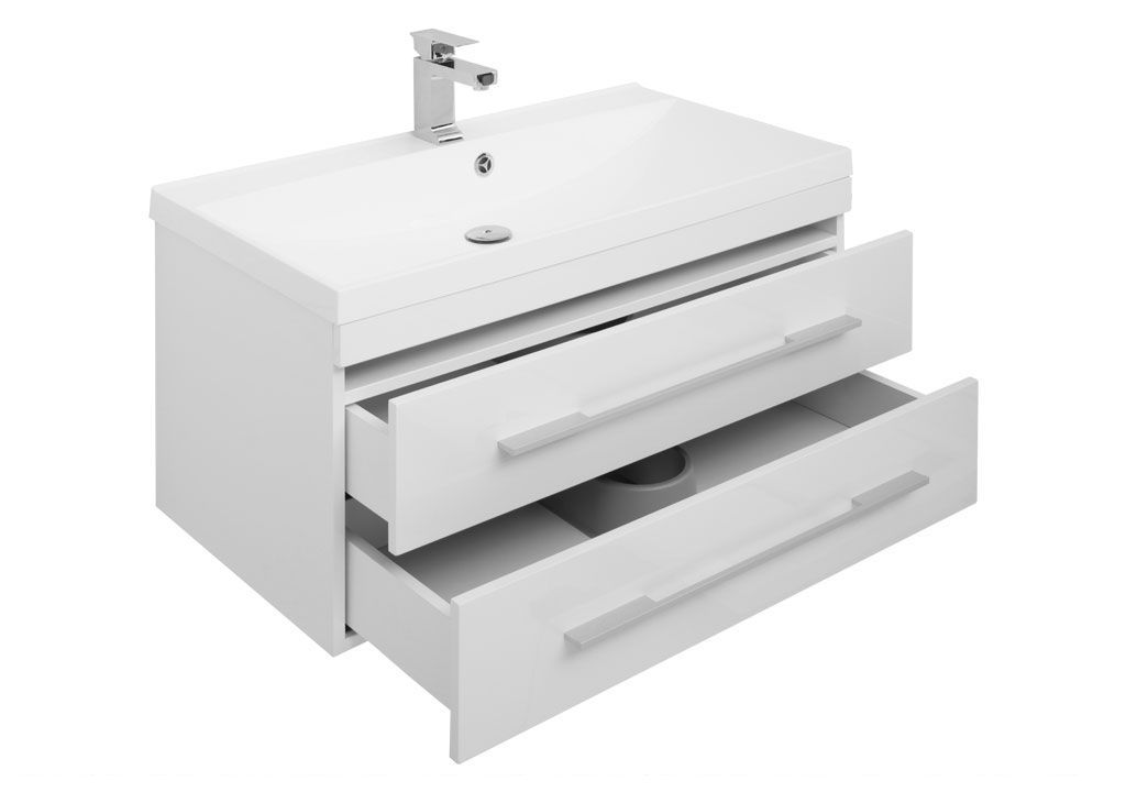 Тумба с раковиной Aquanet Нота NEW 90 белый 0017149200204119 - Вид №3