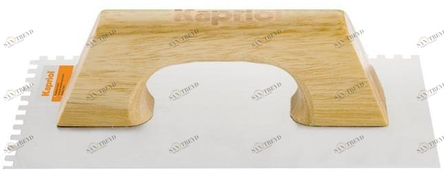 KAPRIOL Мастерок из нержавеющей стали с деревянной ручкой Hand tools - frattoni dentati sun-id-1505916