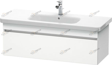 DS639501818 DuraStyle Тумбочка подвесная Белый матовый, декор Duravit
