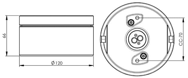 Фарфоровый потолочный / настенный прожектор Ifö Electric Cool ARCH-00107394 - Вид №3