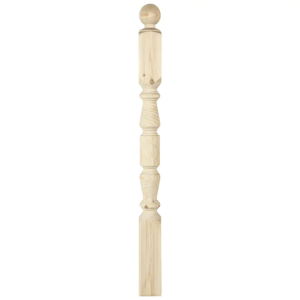 Столб лестничный витой 90x90x1200 мм, хвоя сорт АВ Santreyd STLM-2106141