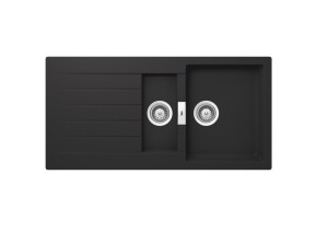 A880170940 Двусторонняя мойка QUARZEX® с 2 чашами ROCA Oslo