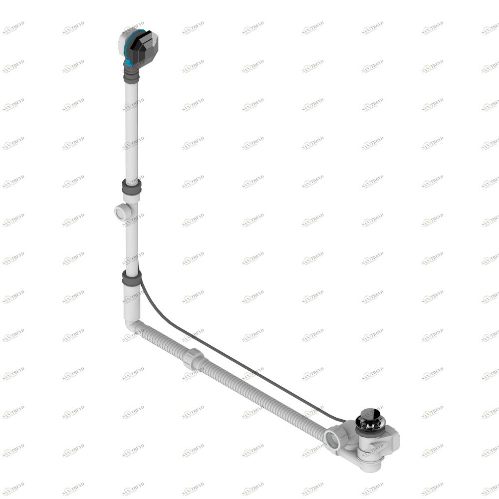A59-302GM Перелив GEBERIT для ванны - европейская модель - большой размер регулируемая высота : от 165мм MAXI 580мм регулируемая выступающая часть : от 110мм MAXI 700мм- выпуск Ø 40 мм с стильной ручкой Thg-paris Tradition cristal Покрытие PVD бронза A59-302GM CAT.F