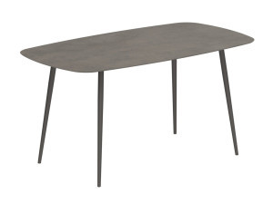 Высокий прямоугольный керамический садовый стол