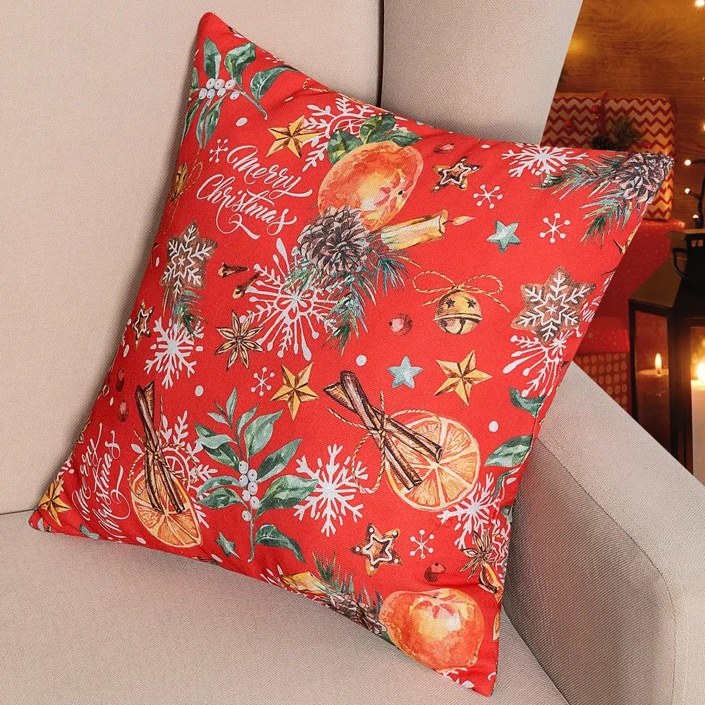 Подушка Altali Пунш 40x40 см цвет красный STLM-2131542 - Вид №4