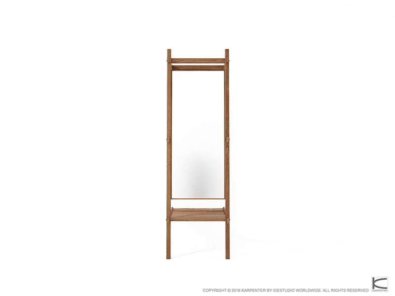 370_722 Напольное зеркало и полка Karpenter SIMPLYCITY 