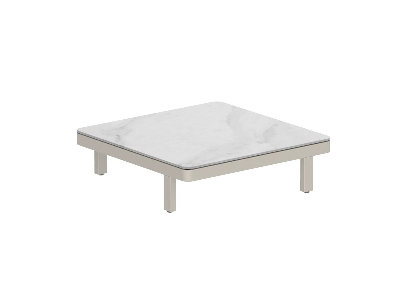 Алюминиевый квадратный низкий садовый столик с порошковым покрытием Royal Botania Alura Lounge ARCH-00012338 - Вид №7