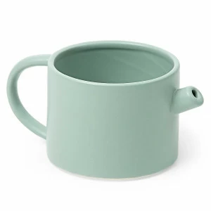 Ваза керамическая цилиндр с носиком и ручкой светло-зеленая 10 см Lindburg от La Forma LA FORMA - 343216 Зеленый