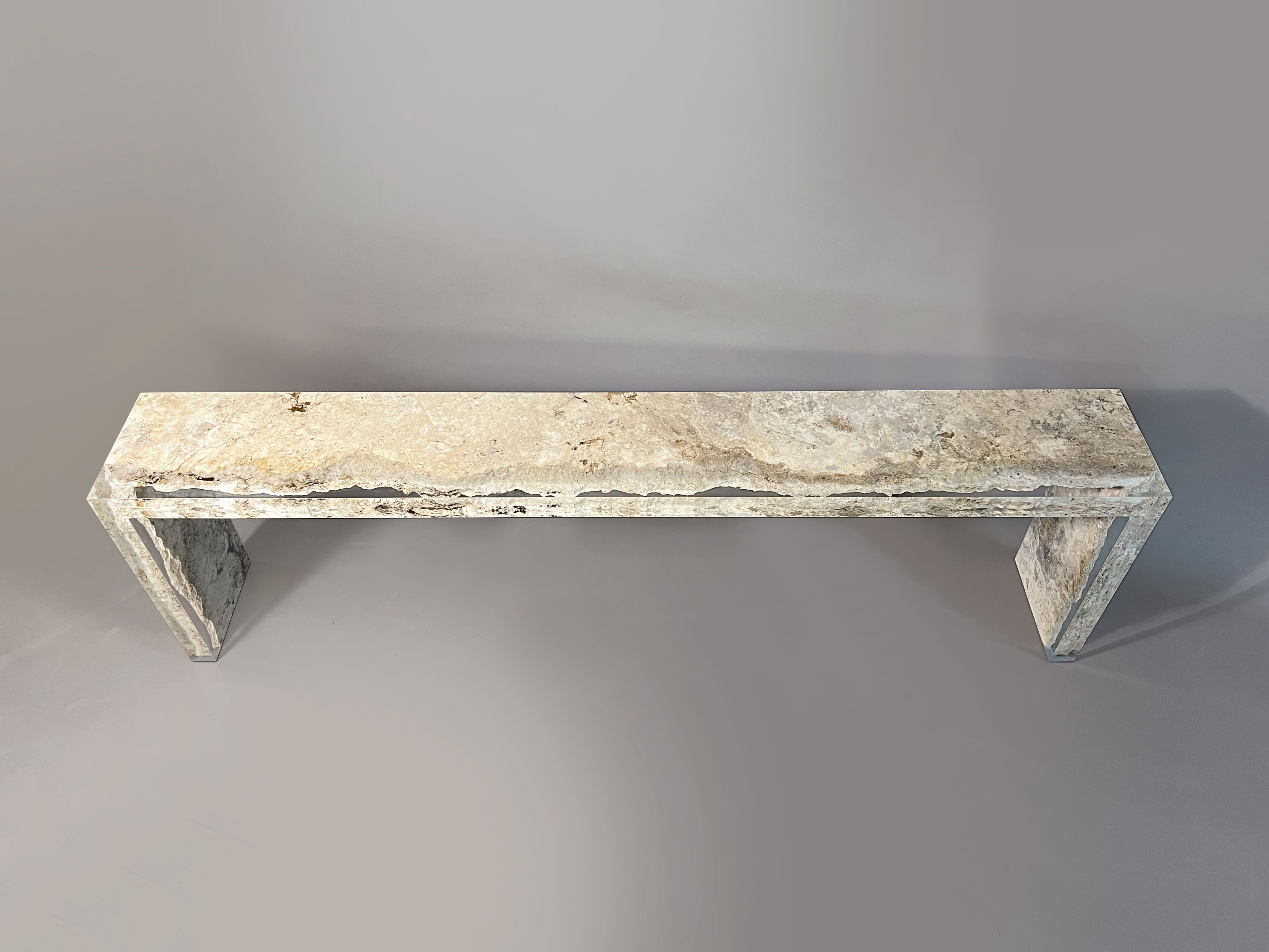 Прямоугольная консоль из травертина от Rapolano alcarol Bedrock ARCH-00045116 - Вид №3