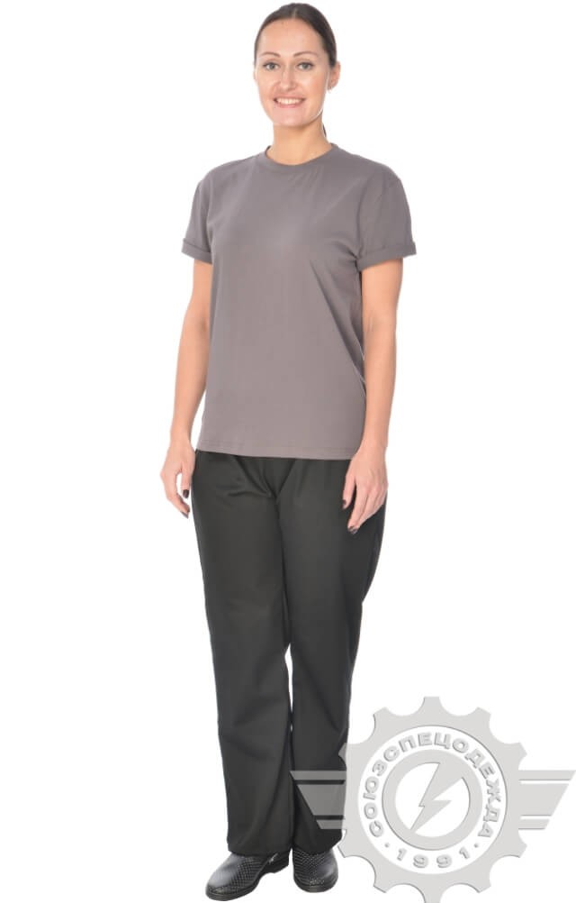 5046295 Футболка темно-серая  Одежда для официантов  размер 6XL (68-70) Спецодежда  - Вид №10