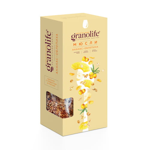 Мюсли Ананас-Облепиха Granolife 400 г Santreyd 13362