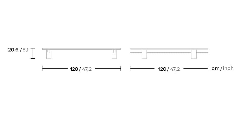 Квадратный алюминиевый журнальный столик Kettal Molo ARCH-00014598 - Вид №3