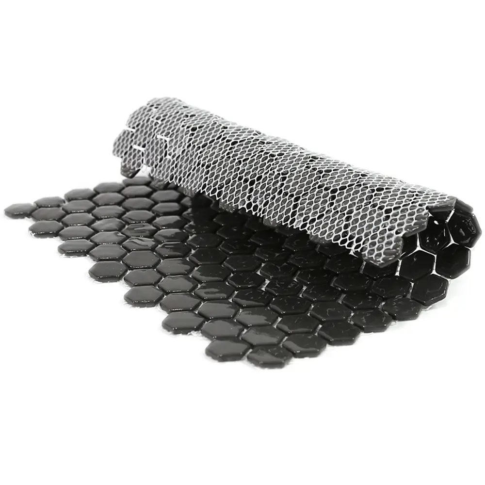 Мозаика стеклянная Natural STP-BK001-HEX 29x29 см цвет черный 84830257 STLM-2066524 Santreyd Steppa - Вид №2