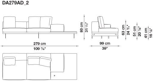 B&B Italia 3-х местный тканевый диван Dock sun-id-1376507 - Вид №134