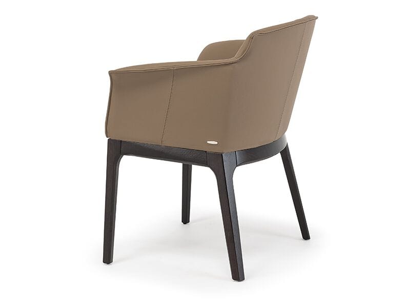 Кожаный мягкий стул с подлокотниками Cattelan italia MUSA ARCH-00119311 - Вид №2