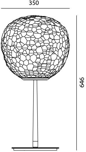 Artemide Галогенная настольная лампа из дутого стекла Meteorite sun-id-1386941 - Вид №1