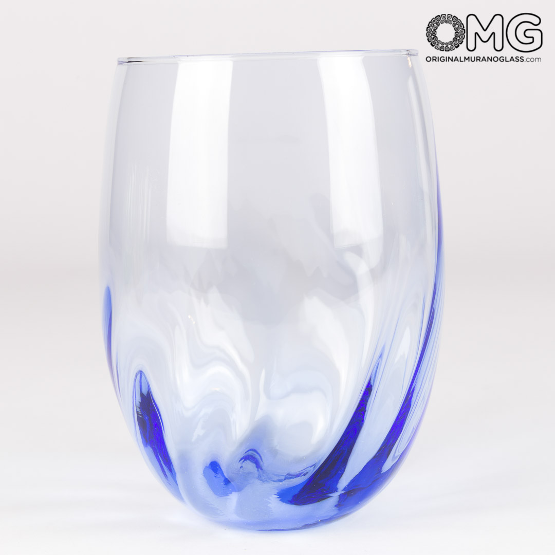2760 ORIGINALMURANOGLASS Набор из 6 стаканов стаканов с витыми гранями - Original Murano Glass OMG 8 см  - Вид №1