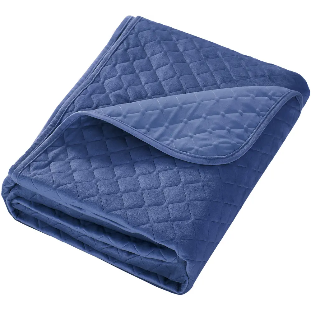 Santreyd Velvet — велюровое покрывало 200x220 см в насыщенном синем цвете 88035620 STLM-1439641