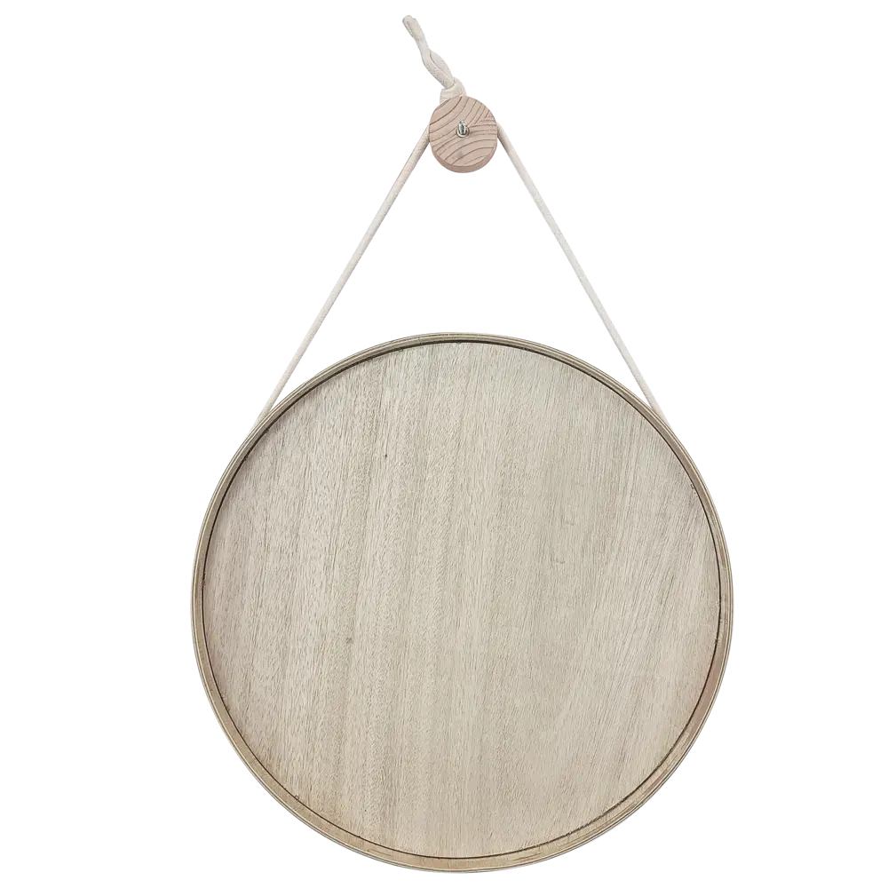 Зеркало INSPIRE Nordik Cord Oak с круглой рамкой 57.5 см 86484790 STLM-1468409 - Вид №1