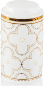 10628665 Noritake Набор соль и перец Noritake "Трефолио,золотой кант" 10см Фарфор костяной