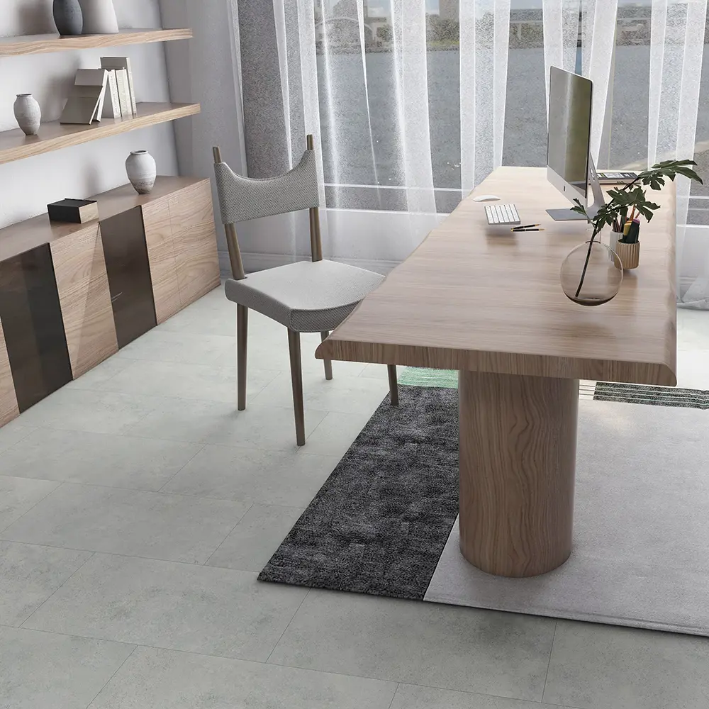 90614078 SPC плитка Lamiwood Aqamarine Бетон Брют с подложкой EVA 43 класс толщина 5 мм 1.86 м², цена за упаковку STLM-0890219