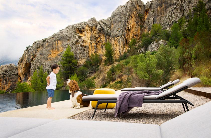 TRIBÙ Откидной алюминиевый садовый шезлонг Branch 07640 - Вид №3