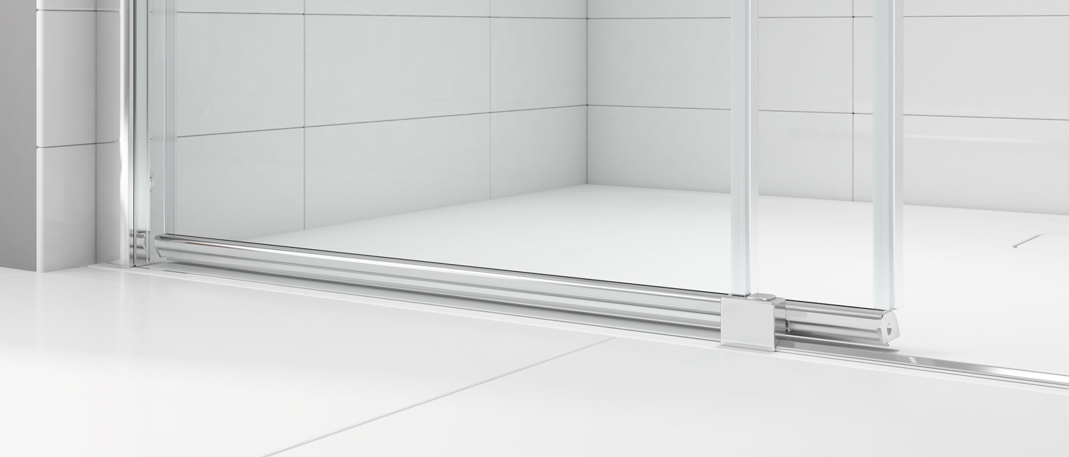 Торцевая панель для монтажа с дверью A0307B0 Merlyn Ionic Хромированный  - Вид №3