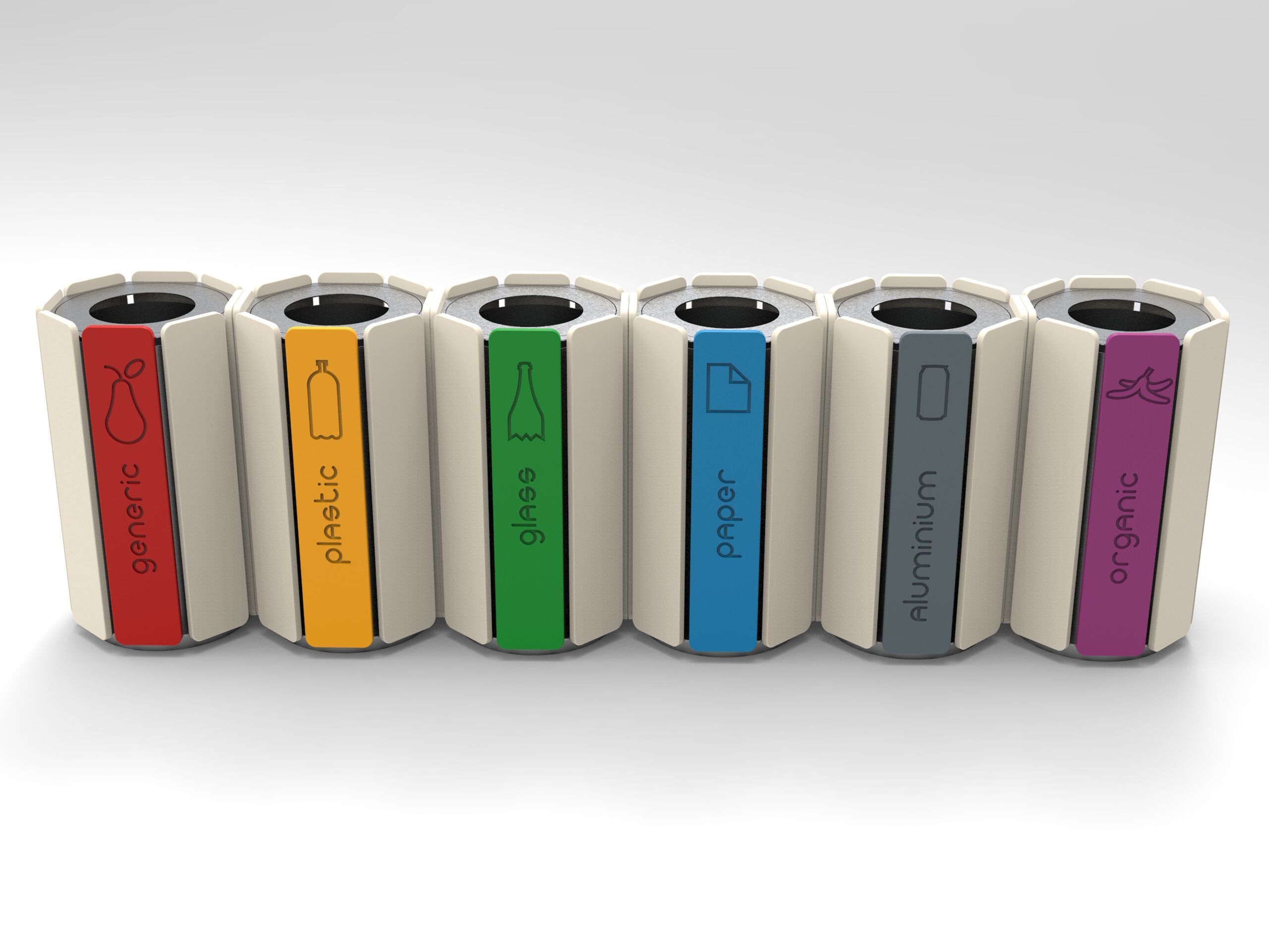 Полиэтиленовая корзина для мусора для раздельного сбора Donye EVERON ARCH-00109900