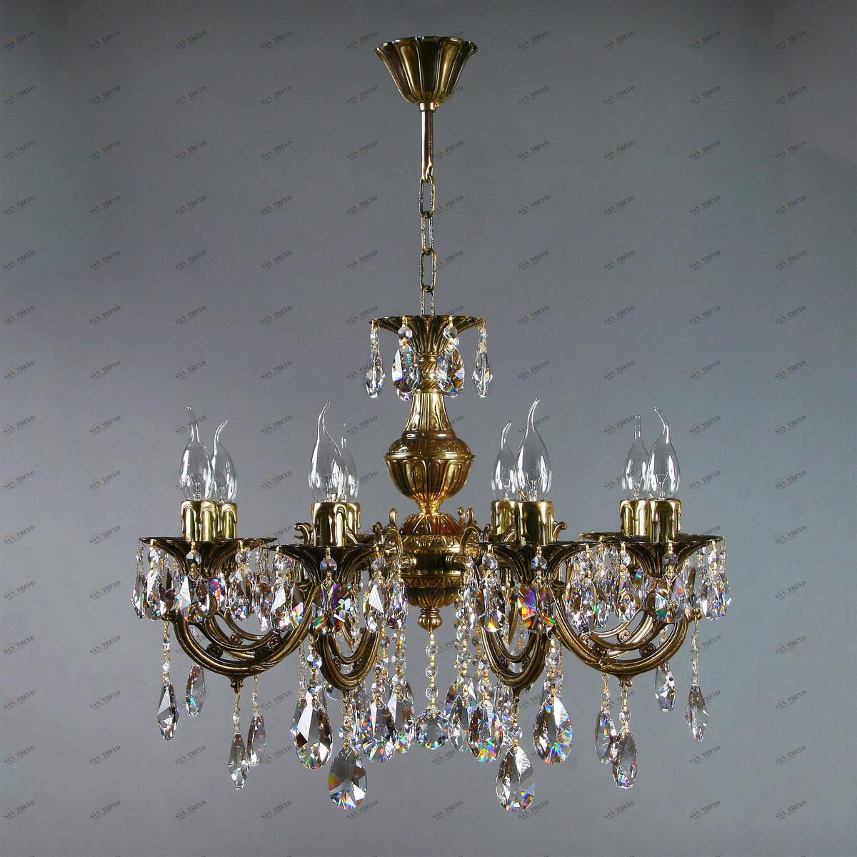 Подвесная люстра Ambiente Aria 8818/8 PB Tear drop бронза AMBIENTE ДИЗАЙНЕРСКИЕ, ARIA 188213 Бронза 