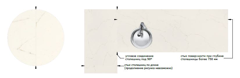 Столешницы для кухни - Тэамо LIGRON LIST185 1810 - Вид №2
