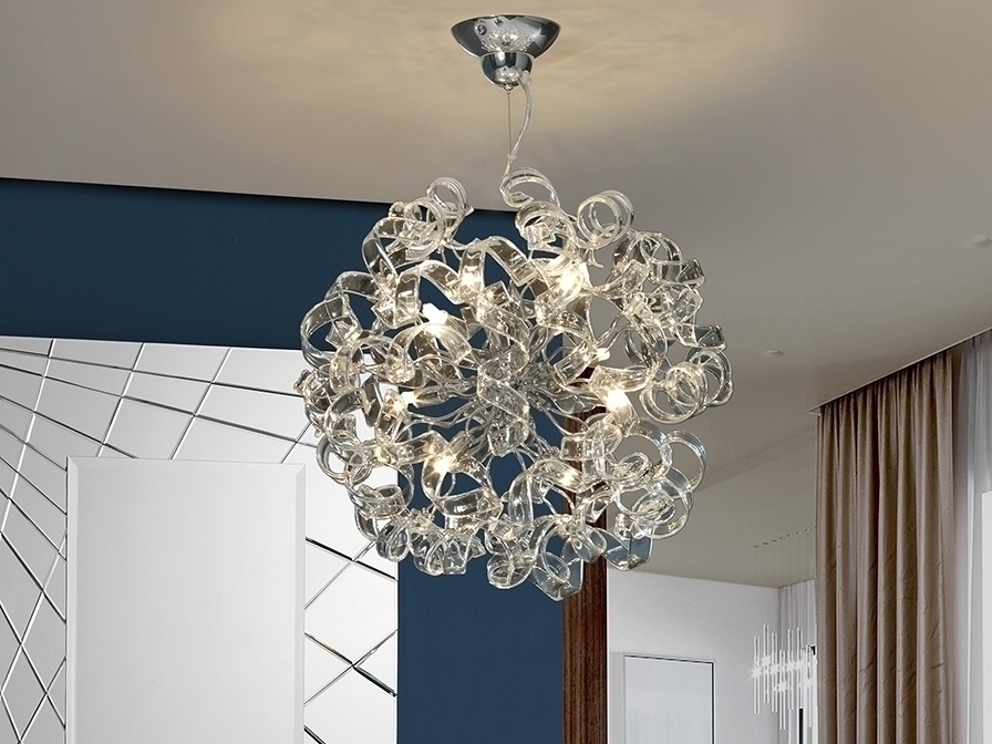 090046 Круглая люстра 8L прозрачный DIM Schuller Nova - Вид №1