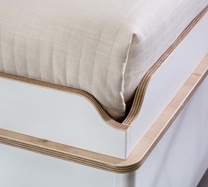 Кровать односпальная 100х200 см бежевая Dynamic CILEK DYNAMIC 00-3832285 Бежевый Santreyd  - Вид №1