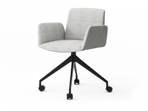 Тканевый стул с колесами