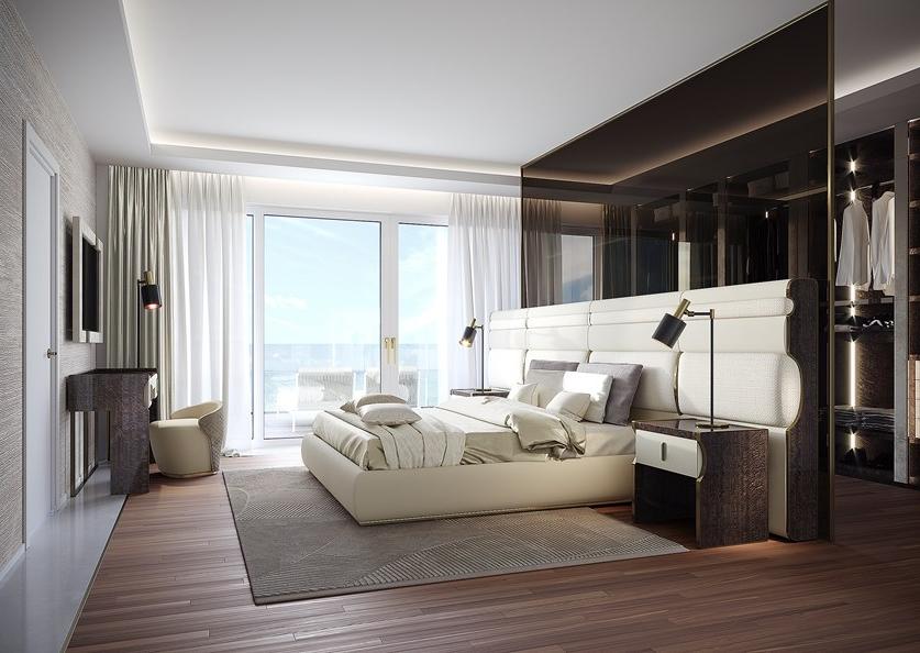 Capital Collection Двуспальная кровать с мягким изголовьем Trilogy sun-id-1428002 - Вид №2