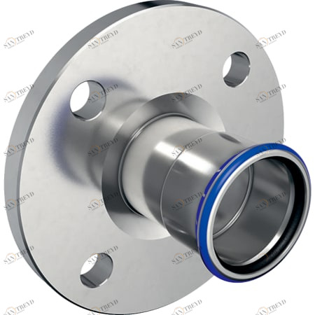 GEBERIT 33736 Фланец Geberit Mapress из нержавеющей стали, PN 10/16, с прессовым соединением 