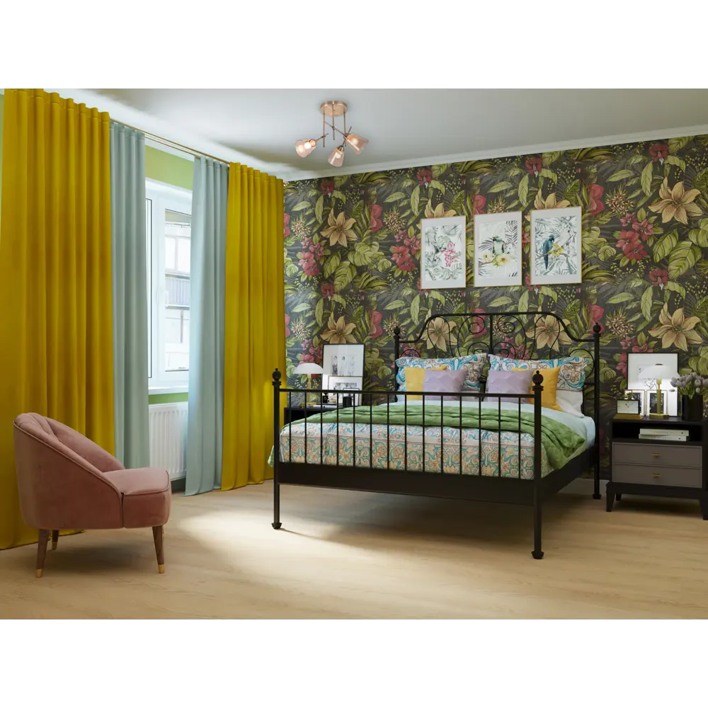 Обои флизелиновые Home Color Jungle Book зелёные 1.06 м 720-47 18064969 STLM-2074103 - Вид №3