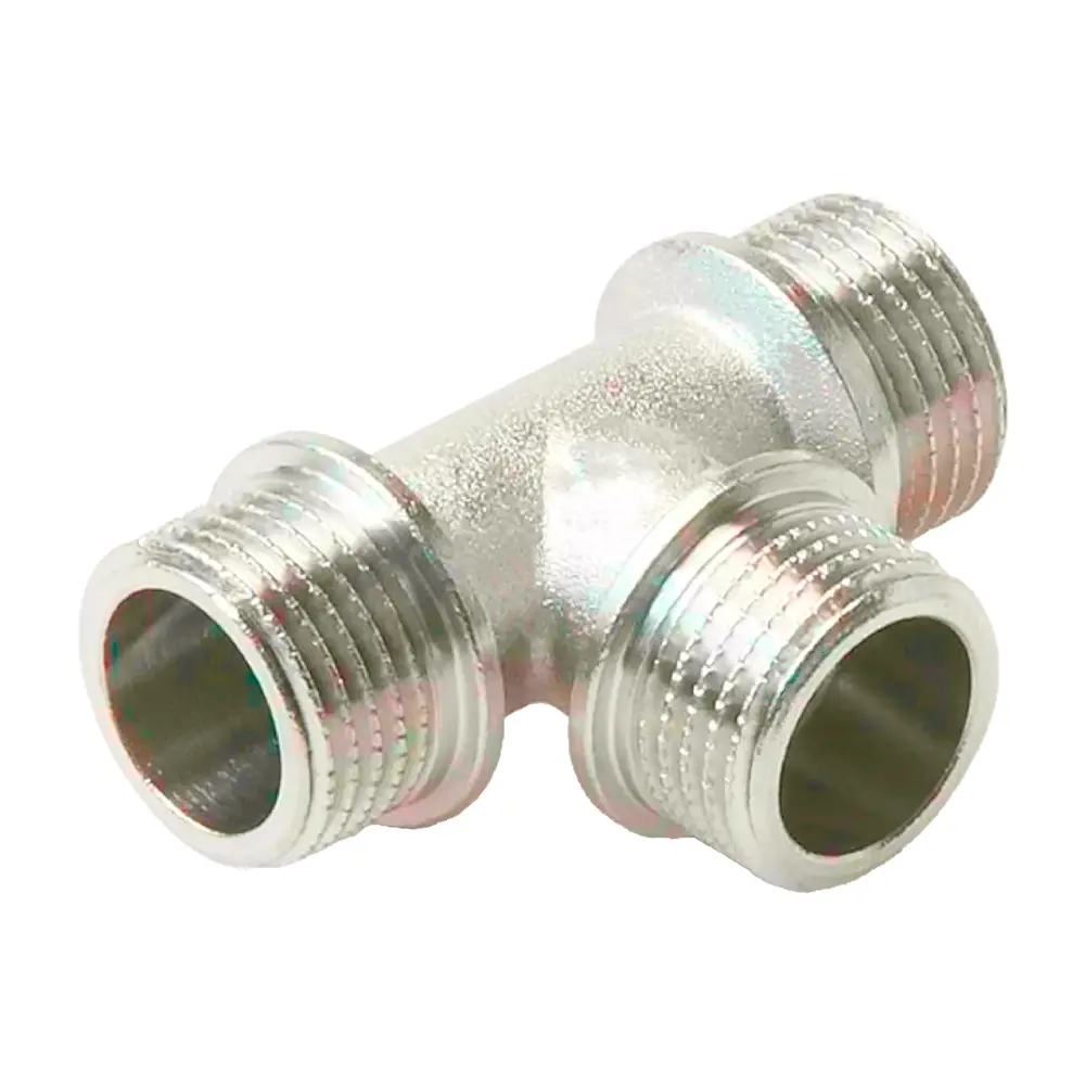 Тройник MONLID 1/2" НР мм никелированная латунь 89421215 STLM-2073311 