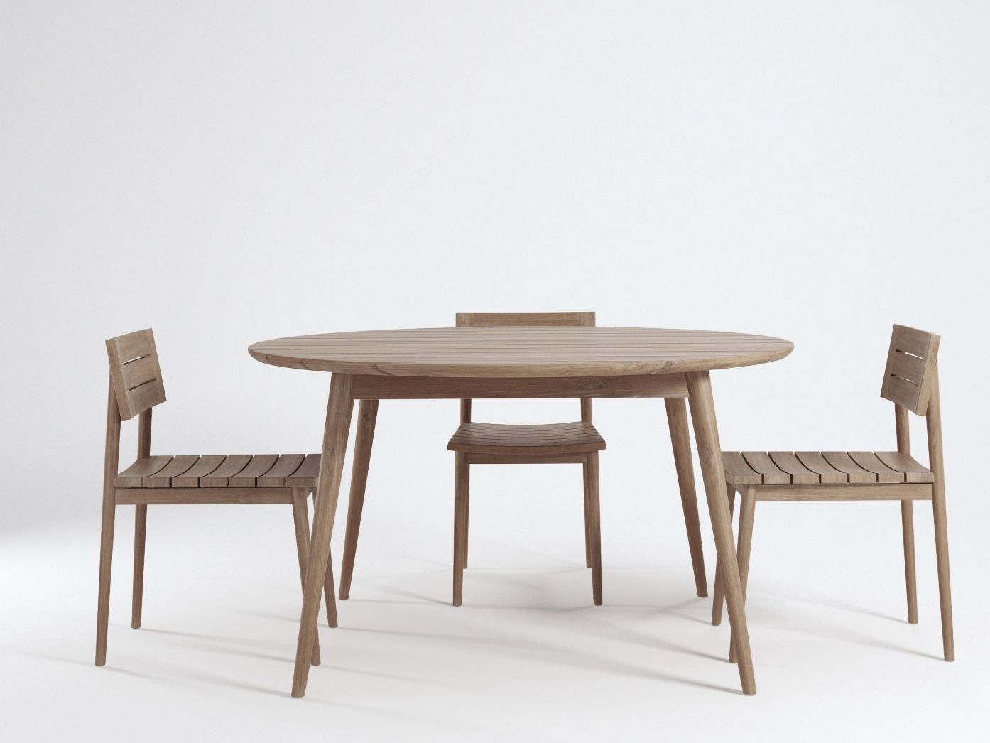 Стул для сада из тикового дерева KARPENTER Винтаж на открытом воздухе ARCH-00028380