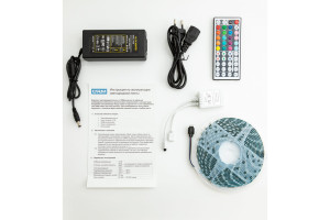 16016525 Комплект светодиодной ленты , 5050-60led-12V-14,4W, 840LM/m-IP65, RGB 5m N01004 URM