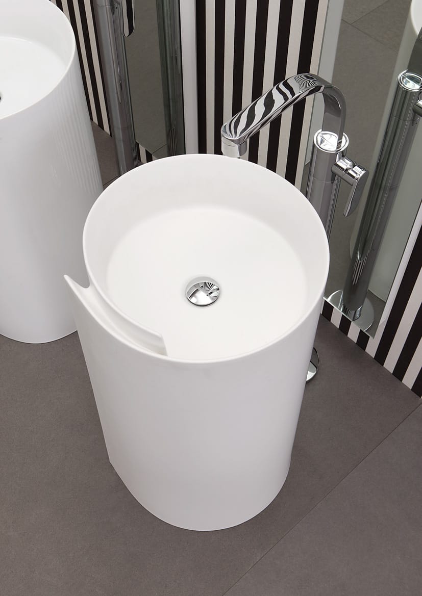 Керамическая отдельно стоящая круглая одиночная раковина Ceramica Flaminia Roll ARCH-00038668 - Вид №1