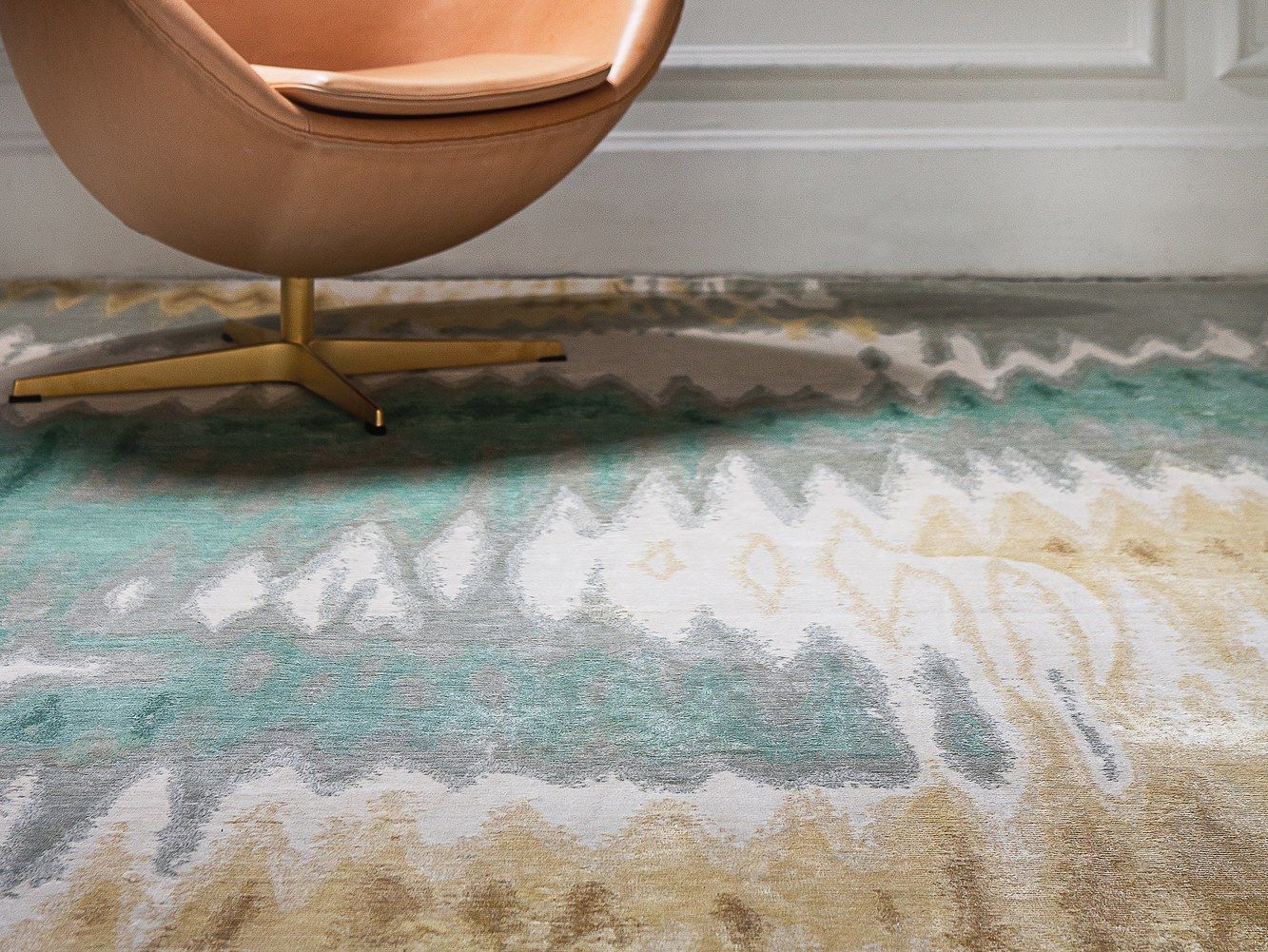 Шелковый прямоугольный ковер ручной работы Edition Bougainville Chromatic ARCH-00148916 - Вид №1