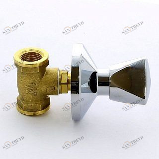 Кран вентильный ITAP для скрытой подводки с хромированным вентилем ВВ 1/2'' 34512