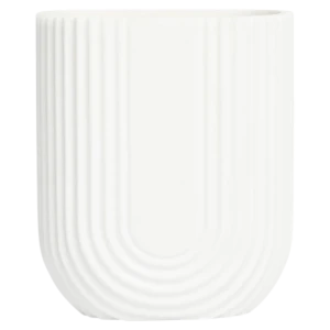 Стакан для зубных щёток Vidage Бари полирезин цвет белый