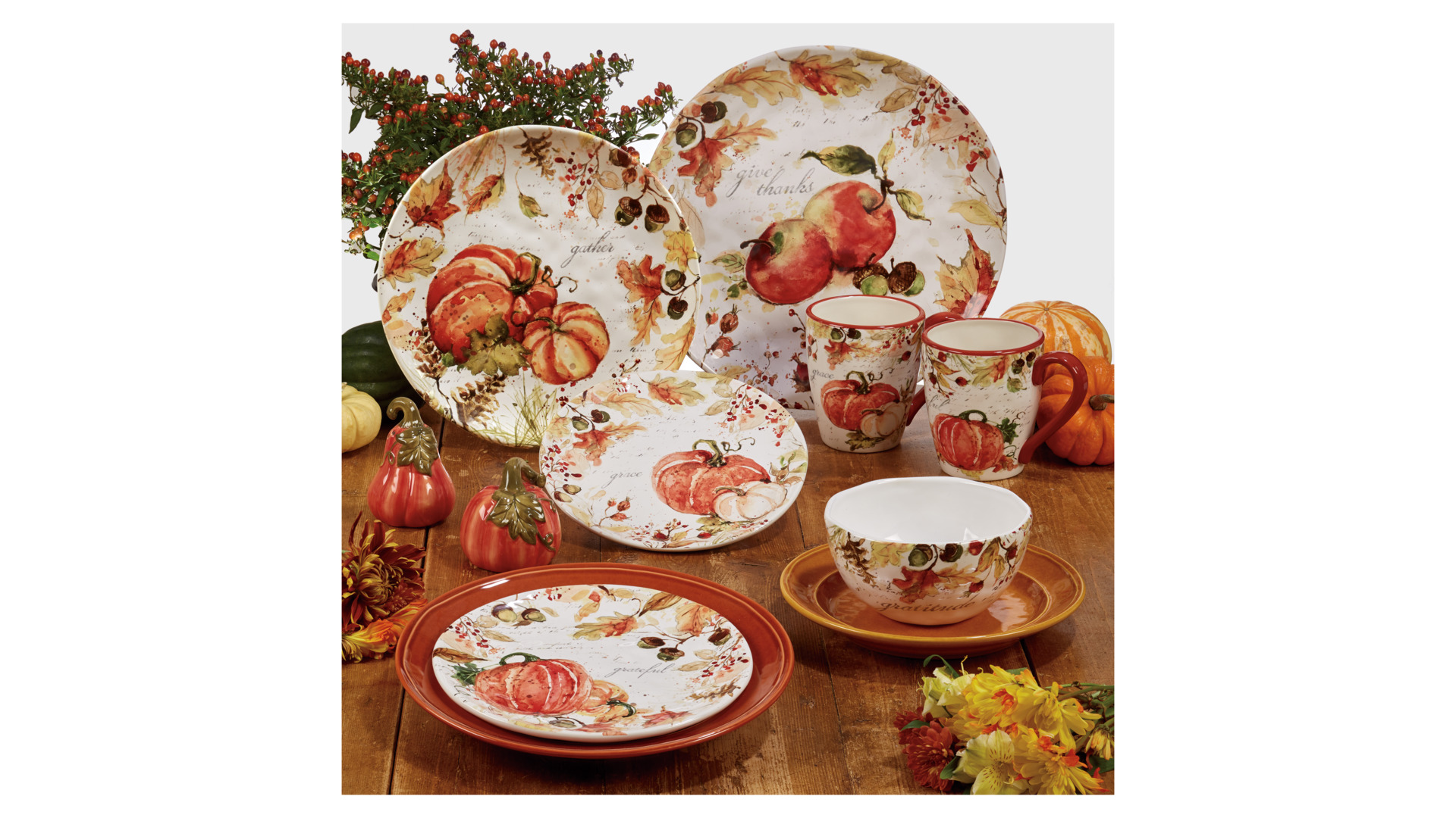 10642234 Certified International Тарелка закусочная Certified Int. Осенние краски-grateful 23см, керамика Керамика  - Вид №2