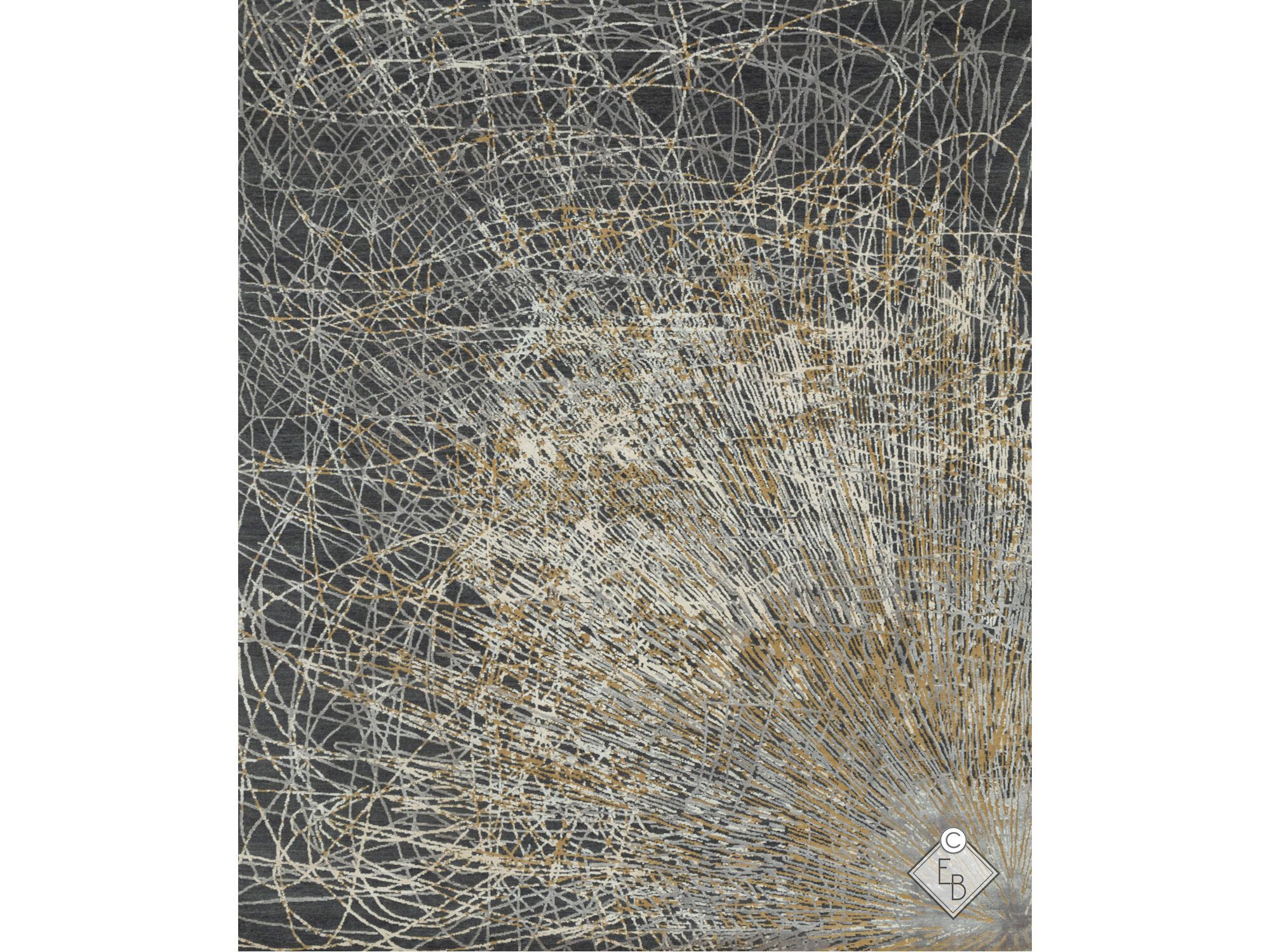 Прямоугольный ковер из бамбукового шелка и шерсти Edition Bougainville Inspiration ARCH-00075259 - Вид №1