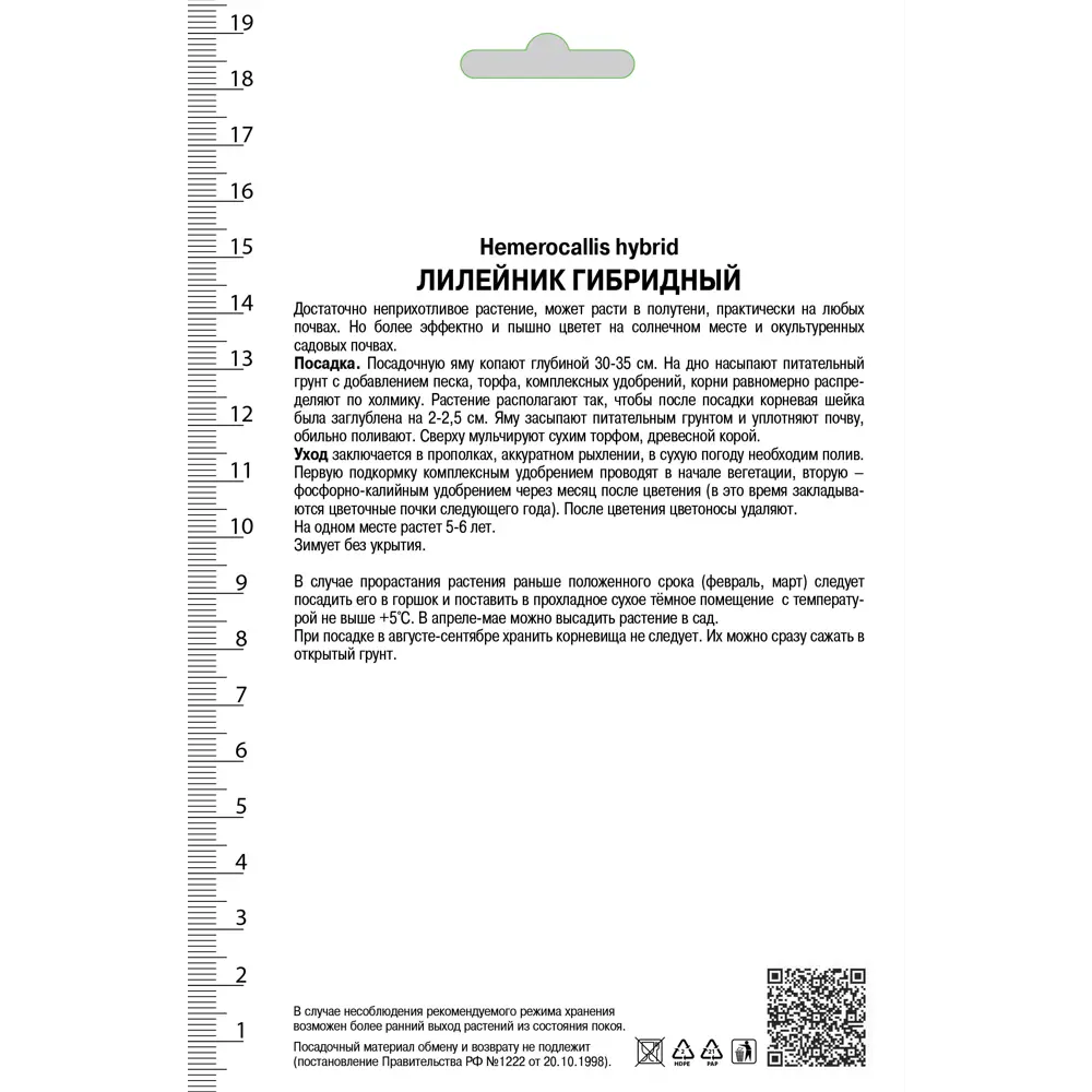Лилейник гибридный «Матрёшка», 1 шт. 82118731 STLM-2198483 Santreyd  - Вид №1