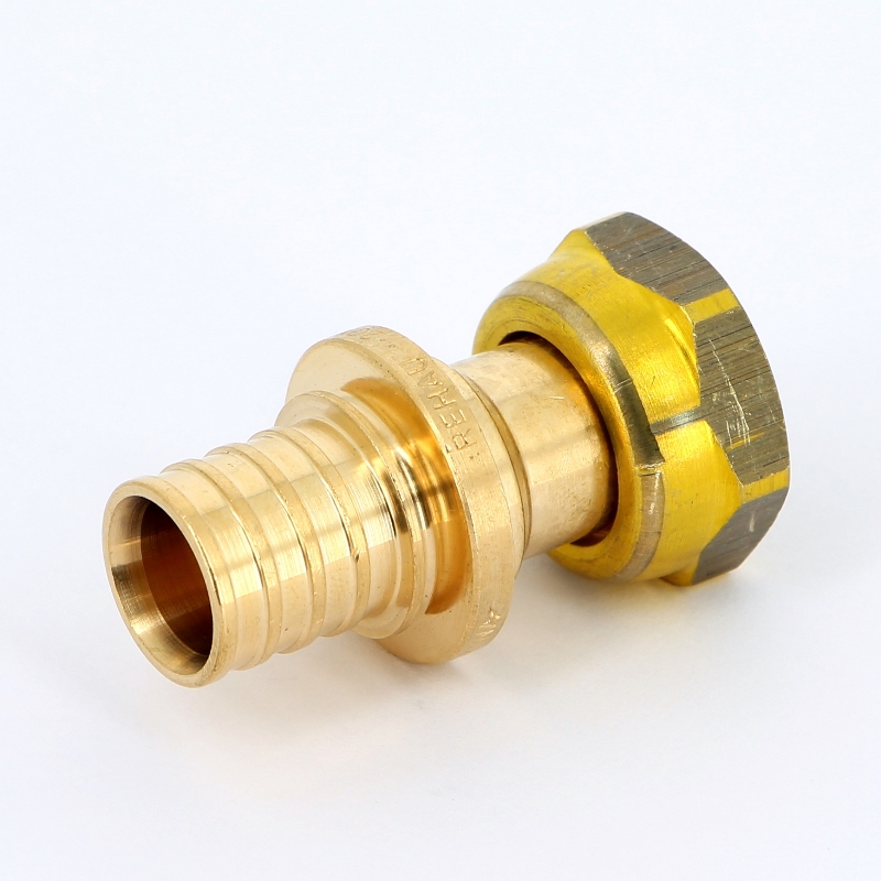 Муфта надвижная В с накидной гайкой бронзовая REHAU 20х1/2" 366077 - Вид №3