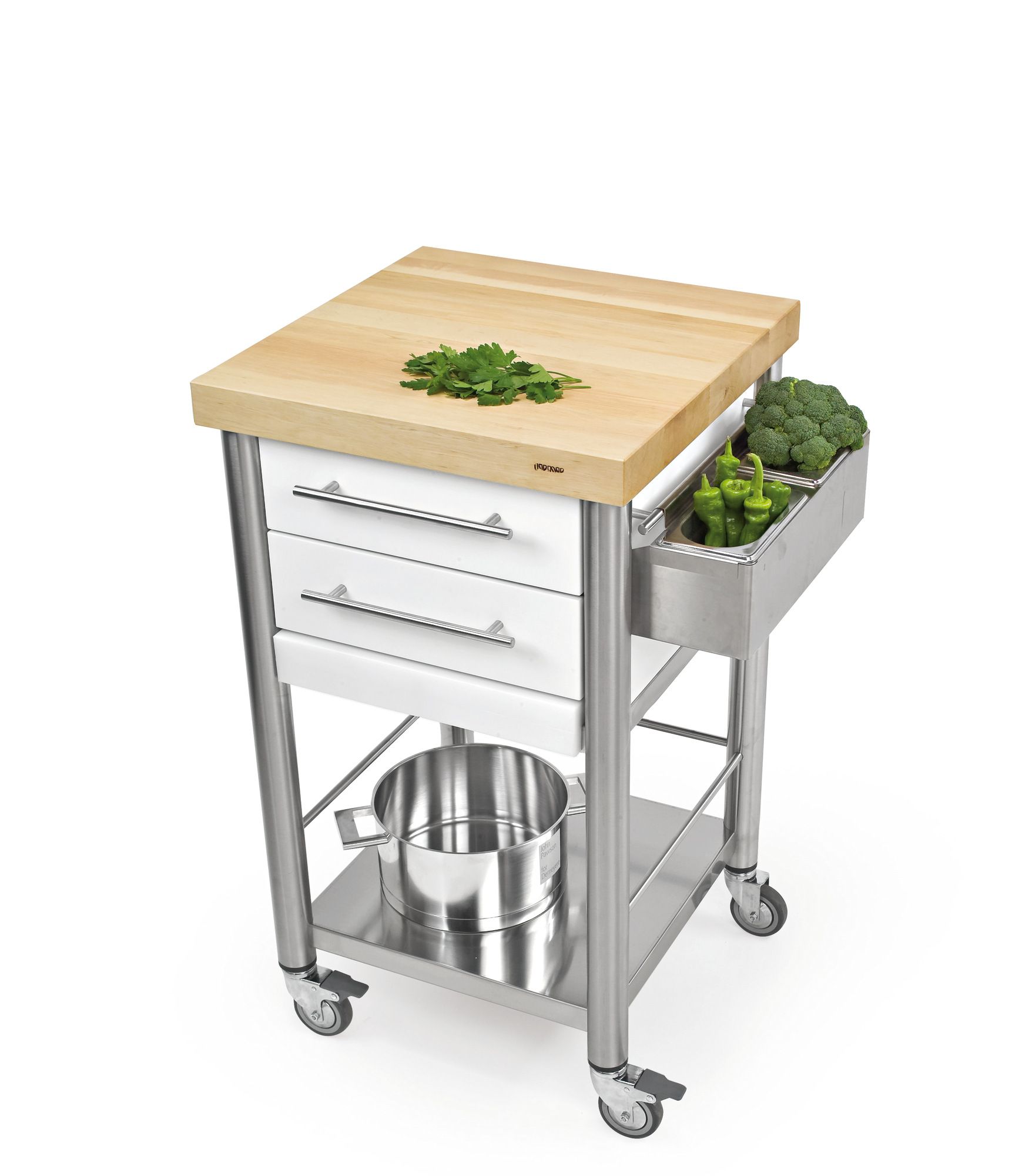 Отдельно стоящий кухонный модуль из нержавеющей стали и дерева JOKODOMUS Auxilium ARCH-00075801 - Вид №2